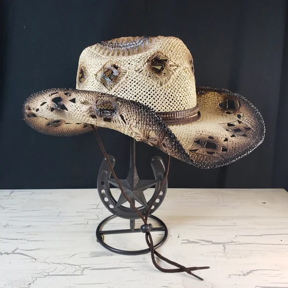 Cavenders Distressed Cowgirl Hat in Women's Medium - Picture 6 of 16